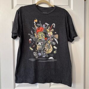 Battleground Playerunknown’s Shirt Grey Size Large Designed by Jinx